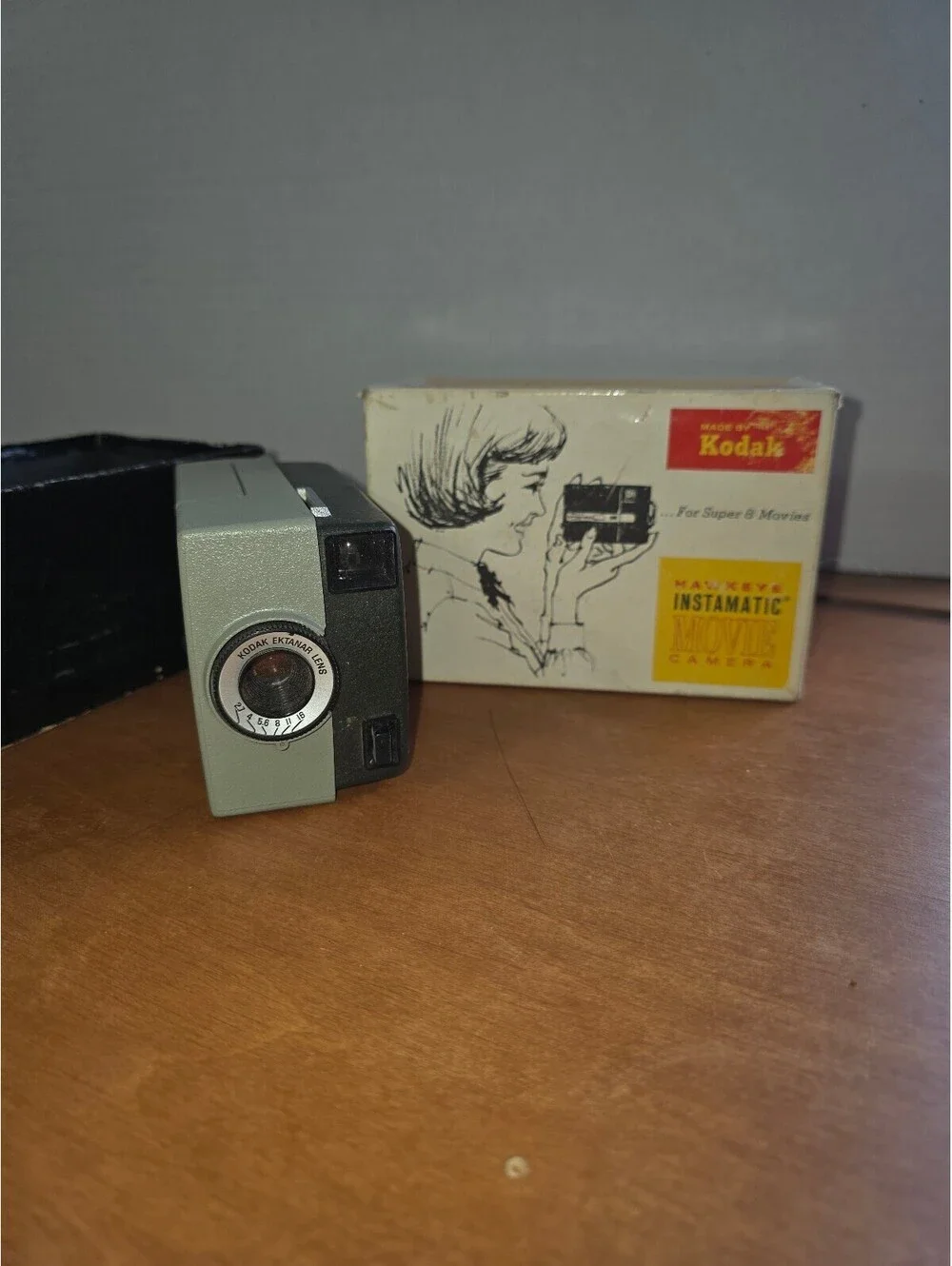 Vintage Kodak instamatic movie camera Super 8